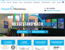 Tablet Screenshot of messebau-poppek.de